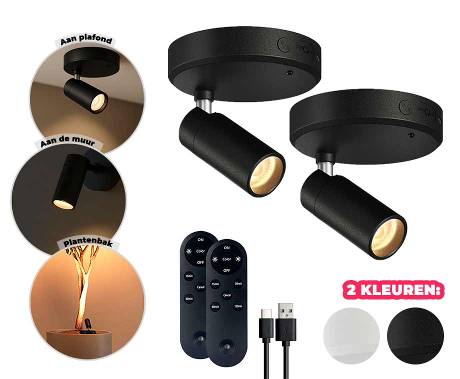 2-PACK Oplaadbare Indoor Spotlights – Dimbaar En Lichtkleur Wissel! … post thumbnail image