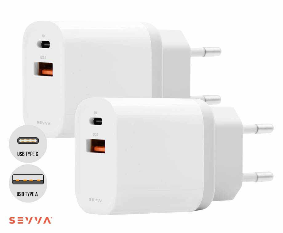 SEVVA® Universele Snellader 1+1 GRATIS – Met USB-C En USB Aansluiting! … post thumbnail image