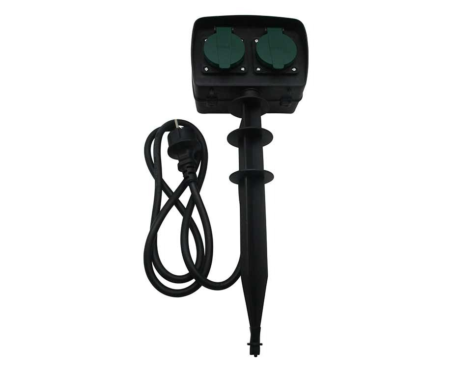 Tuincontactdoos Op Spies Met Timer 1,5 M – Voor Automatische Verlichting In … post thumbnail image