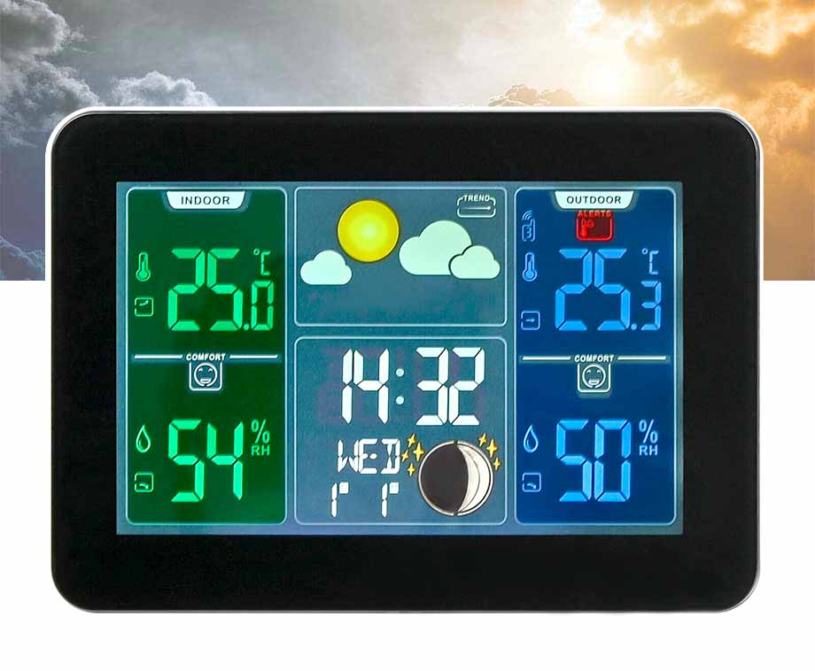 Weerstation Met Barometer – Met Binnen- En Buitensensor! … post thumbnail image